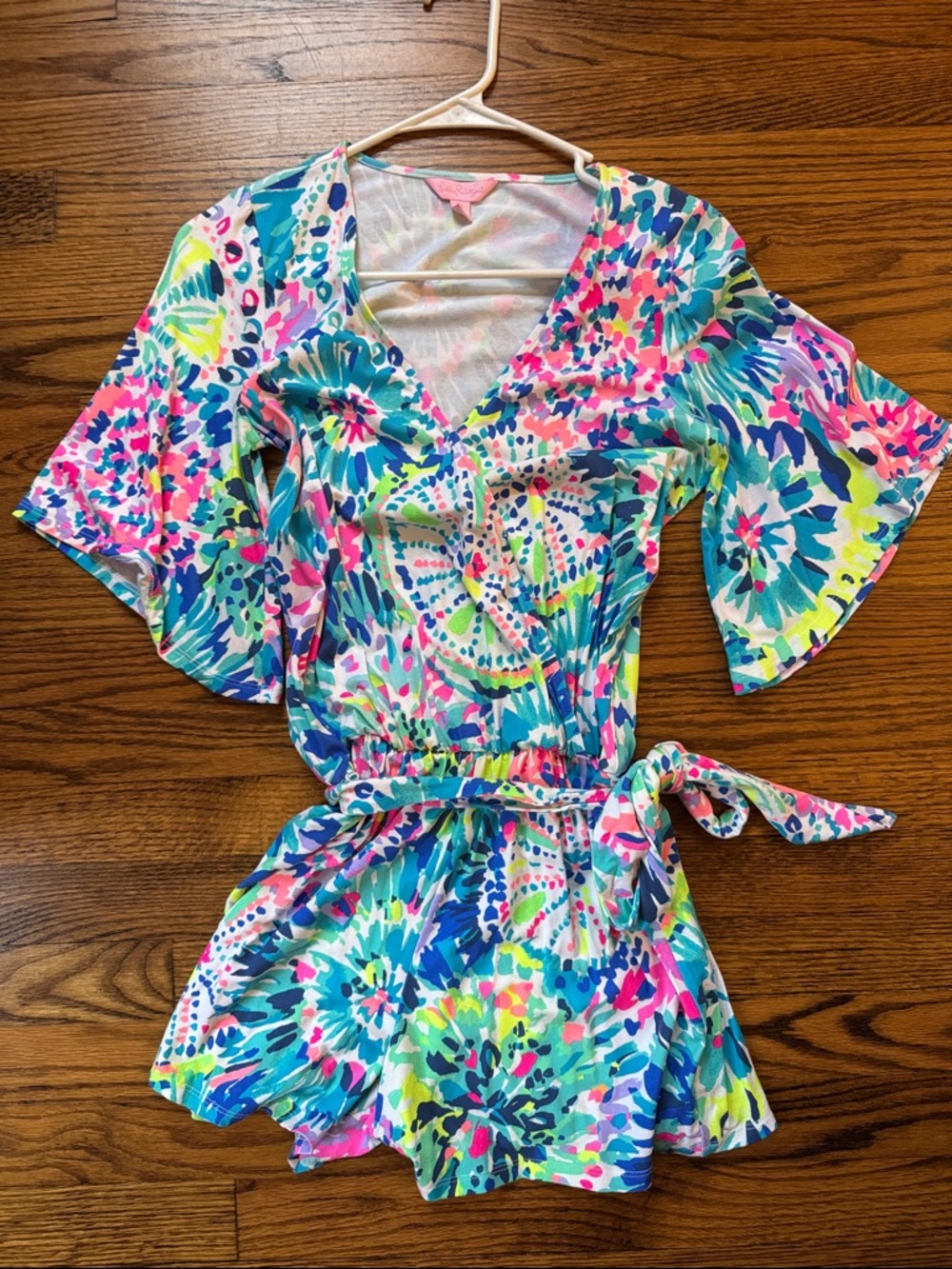 Lilly Pulitzer Multicolor Floral V-Neck Romper